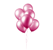 Parel roze ballonnen 30cm 10 stuks