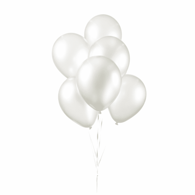 Ballonnen Parel Wit - 10 stuks - 30cm