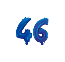 Folieballon 46 jaar blauw 86cm