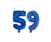 Folieballon 59 jaar blauw 86cm Folieballon 59 jaar blauw 86cm