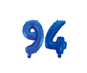 Folieballon 94 jaar blauw 86cm
