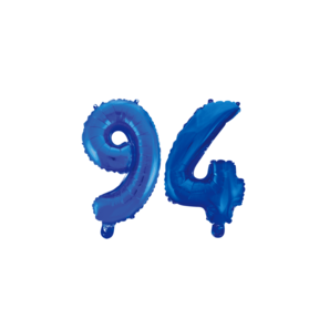 Folieballon 94 jaar blauw 86cm