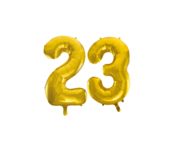 Folieballon 23 jaar Goud 86cm