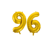 Folieballon 96 jaar Goud 86cm Folieballon 96 jaar Goud 86cm