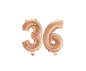Folieballon 36 jaar Rosé Goud 41cm Folieballon 36 jaar Rosé Goud 41cm