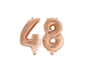Folieballon 48 jaar Rosé Goud 41cm