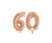 Folieballon 60 jaar Rosé Goud 41cm