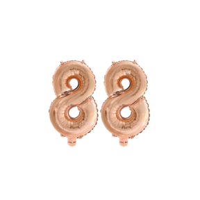 Folieballon 88 jaar Rosé Goud 41cm
