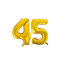 Folieballon 45 jaar Goud 41cm