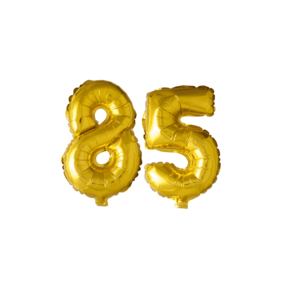 Folieballon 85 jaar Goud 41cm