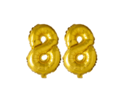 Folieballon 88 jaar Goud 41cm