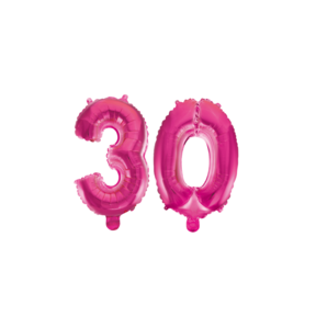 Folieballon 30 jaar roze 86cm
