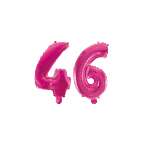 Folieballon 46 jaar roze 86cm