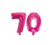 Folieballon 70 jaar roze 86cm Folieballon 70 jaar roze 86cm