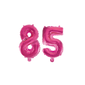 Folieballon 85 jaar roze 86cm