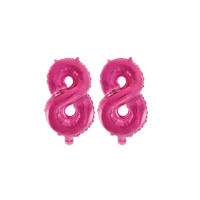 Folieballon 88 jaar roze 86cm