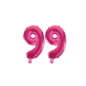 Folieballon 99 jaar roze 86cm