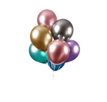 Chrome spiegel ballon gemixed 10 stuks