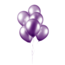 Feest-vieren Metallic paarse ballonnen 30cm 10 stuks