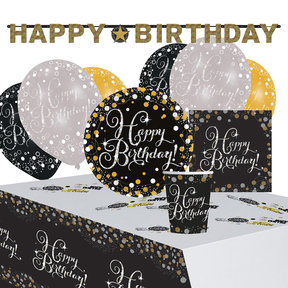 Party Set Sparkling Celebrations Gold 41 Pieces