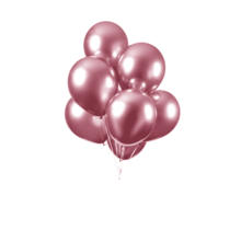 Chrome spiegel ballon roze 10 stuks