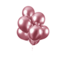 Feest-vieren Chrome spiegel ballon roze 10 stuks