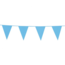 Feest-vieren Vlaggenlijn 10 meter Baby blauw