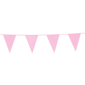 Vlaggenlijn 10 meter Baby roze