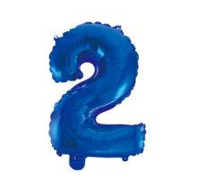 Folieballon 2 jaar blauw 86cm