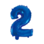 We Fiesta Folieballon 2 jaar blauw 86cm We Fiesta Folieballon 2 jaar blauw 86cm