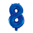 We Fiesta Folieballon 8 jaar blauw 86cm We Fiesta Folieballon 8 jaar blauw 86cm