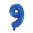 We Fiesta Folieballon 9 jaar blauw 86cm We Fiesta Folieballon 9 jaar blauw 86cm