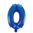 We Fiesta Folieballon cijfer 0 blauw 86cm We Fiesta Folieballon cijfer 0 blauw 86cm