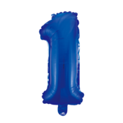 Folieballon 1 jaar blauw 41cm