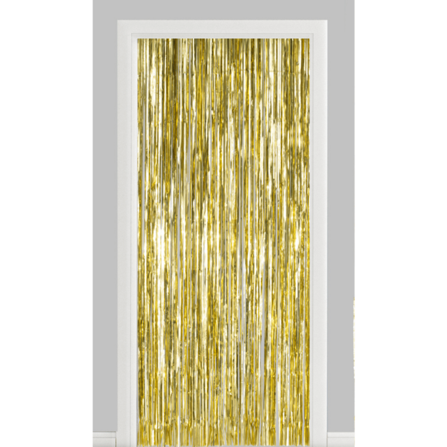 Deurgordijn goud (brandvertragend) 240 x 100cm