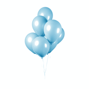 af hebben Percentage Hallo Feest-vieren Licht blauwe ballonnen 30cm 50 stuks