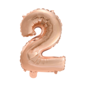 Folieballon 2 jaar Rosé Goud 41cm