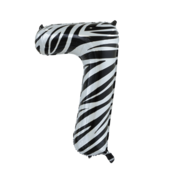 Folieballon 7 jaar zebra 86cm Folieballon 7 jaar zebra 86cm