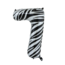We Fiesta Folieballon 7 jaar zebra 86cm We Fiesta Folieballon 7 jaar zebra 86cm