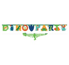 Jumbo Letter slinger met Mini Banner Dino Mite