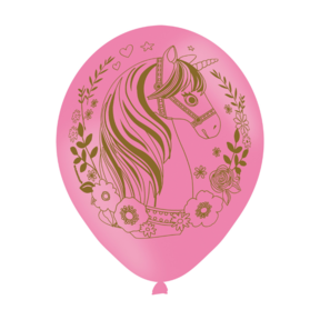 6 latex ballonnen Magical Unicorn