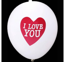 Hartjes Led Ballonnen I Love You 30cm 5 stuks