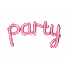 Folie ballon PARTY, roze