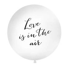 Love is in the Air Ballon XL, wit/ zwart