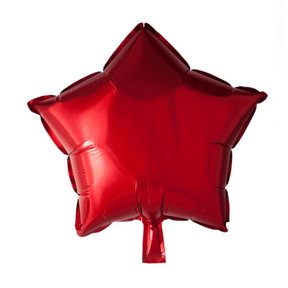 Folieballon ster - Rood - 46cm