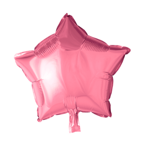 Folieballon ster - Licht roze - 46cm