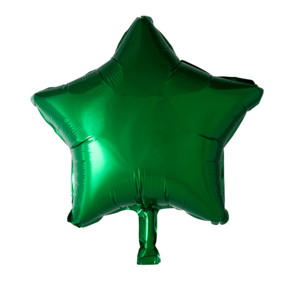 Folieballon ster - Donker groen - 46cm