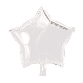Folieballon ster - Wit - 46cm