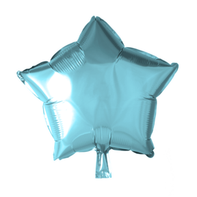 Folieballon ster - Licht blauw - 46cm