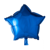 Folieballon ster - Donker blauw - 46cm